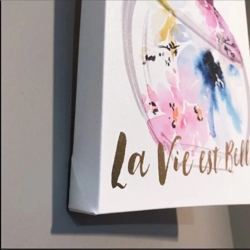 Wall Art 11 x 14 inches La Vie es Belle Painting - Picture 4 of 6